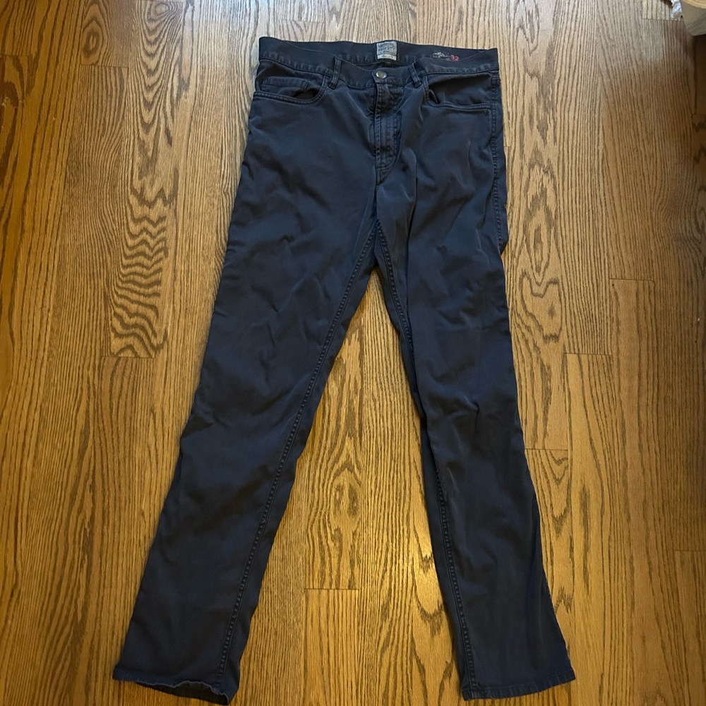 Faherty Men's Slim Cut Jeans in Deep Navy
